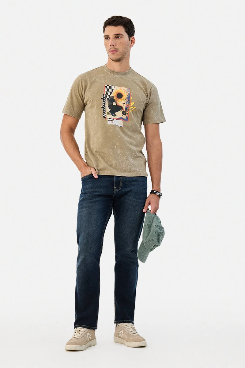 سنيتش Comfort Fit Washed Jeans